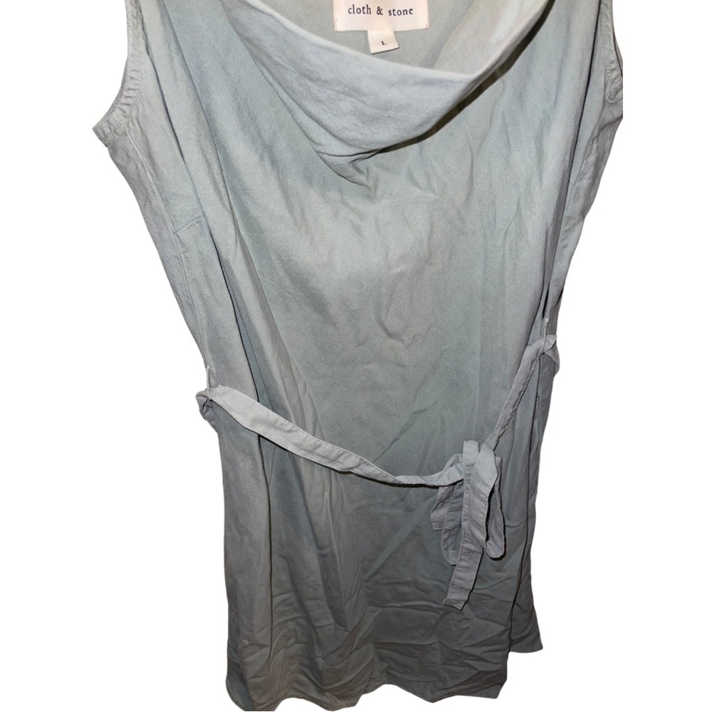 Cloth & Stone Belted Chambray Mini Dress - Picture 7 of 10